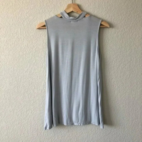 Urban Outfitters Caution to the Wind Light Blue Choker Neck Tank Top - Picture 7 of 8
